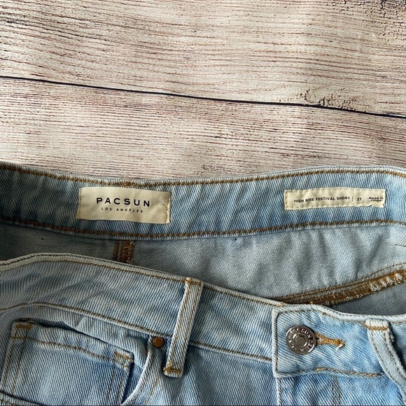 PacSun High Rise Tie Dye Festival Shorts Size 26 - Picture 5 of 7